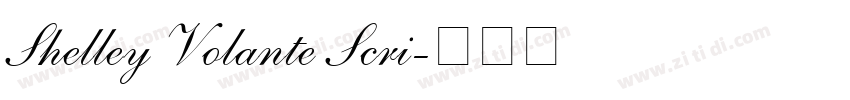 Shelley Volante Scri字体转换
